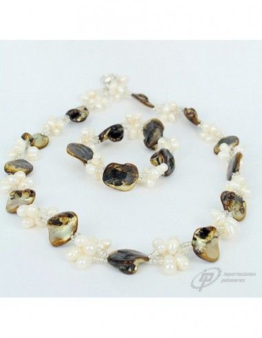 CONJUNTO DE GARGANTILLA Y PULSERA DE...