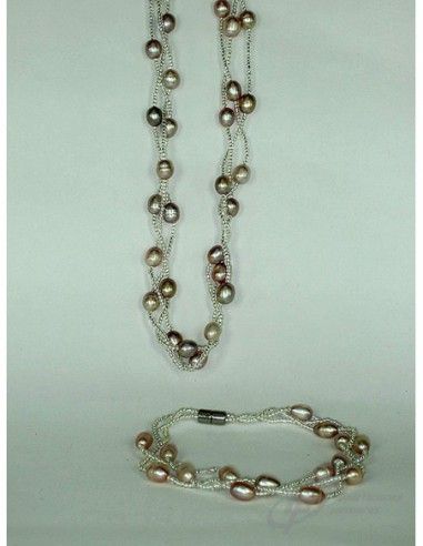 CONJUNTO DE GARGANTILLA Y PULSERA...