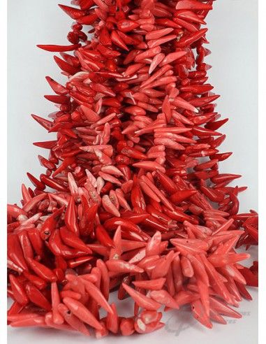 COLLAR DE CORAL FORMA DE PINCHO