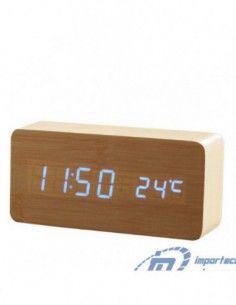 DESPERTADOR RELOJ DE BAMBU...