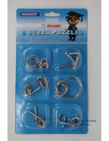 TRUCO DE ACERO PUZZLE 6 UNIDADES