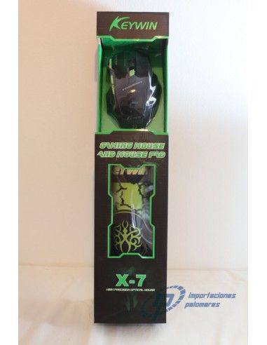RATON + ALFOMBRILLA GAMING KEYWIN X7