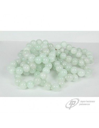 PULSERA DE BOLA DE CRISTAL BLANCA PERLA