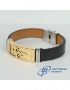 PULSERA DE GOMA ANCHA Y...