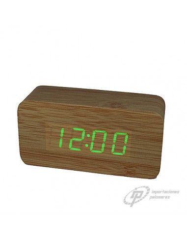 DESPERTADOR DECORATIVO DE BAMBU