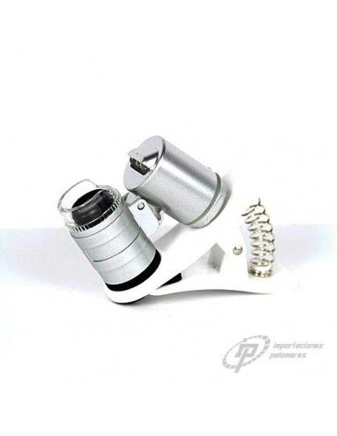 MICROSCOPIO DE BOLSILLO 60X CON PINZA...