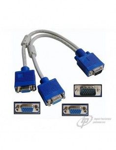 CABLE BIFURCADOR VGA MACHO...