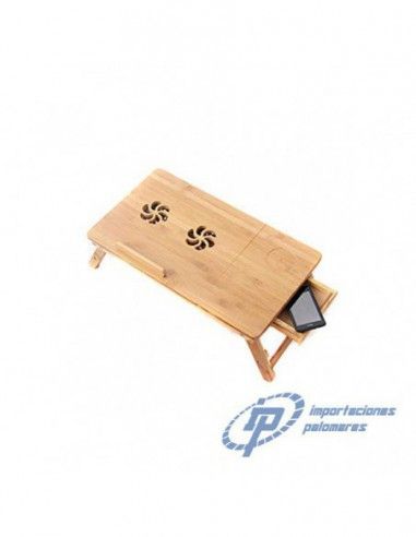VENTILADOR DOBLE MESA BAMBU PLEGABLE