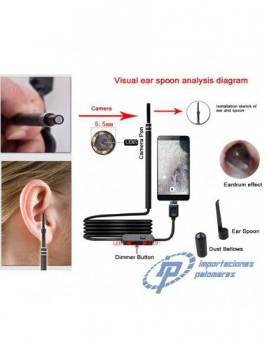CAMARA ENDOSCOPIO PARA ORIFICIOS USB...