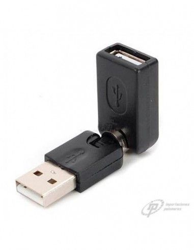 ADAPTADOR USB-H A USB-M DE CODO 360º