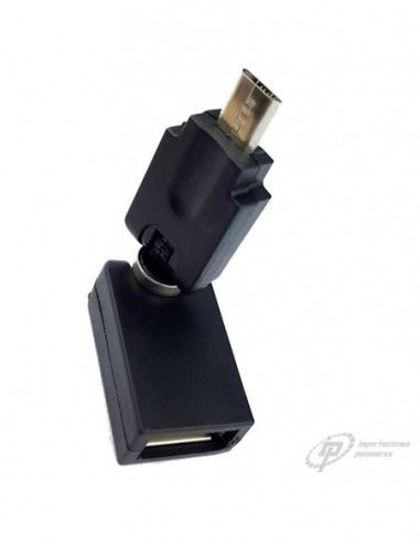 ADAPTADOR USB-H A MICRO USB-M DE CODO...