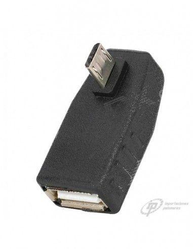 ADAPTADOR USB-H A MICRO USB-M DE CODO