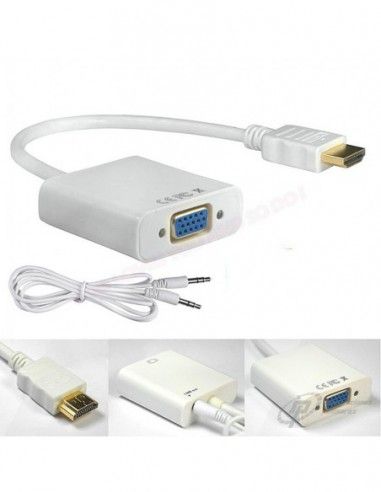 ADAPTADOR CABLE HDMI-M A VGA-H CON...