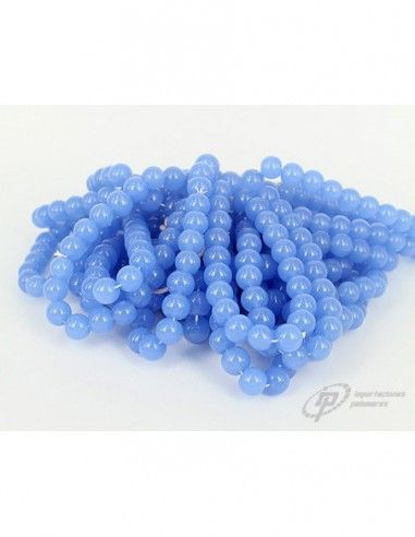 PULSERA DE BOLAS DE TURBALINA AZUL