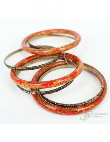 JUEGO DE PULSERAS ETNICAS DE MADERA