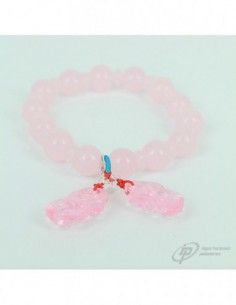 PULSERA DE CRISTAL ROSA CON...