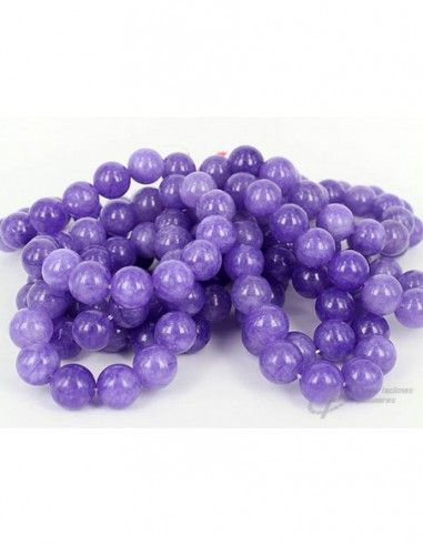 PULSERA DE BOLA DE JADE MORADA