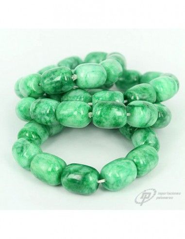 PULSERA DE JADE VERDE DISEÑO BARRIL