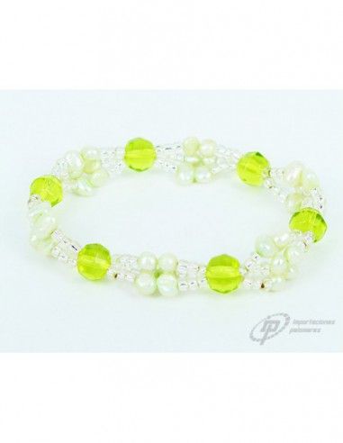 PULSERA ELÁSTICA CON PIEDRAS DE COLORES