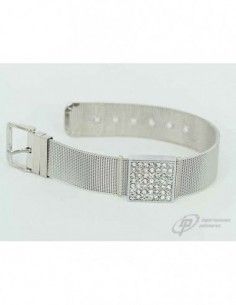 PULSERA DE ACERO ANCHA CON...