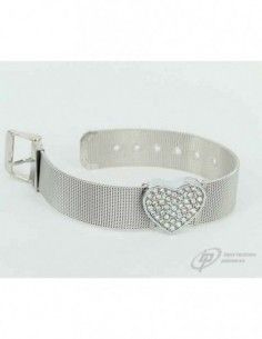 PULSERA DE ACERO ANCHA CON...