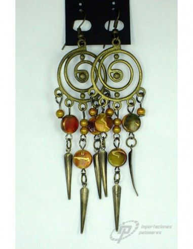 PENDIENTES ESTILO TIBETANO